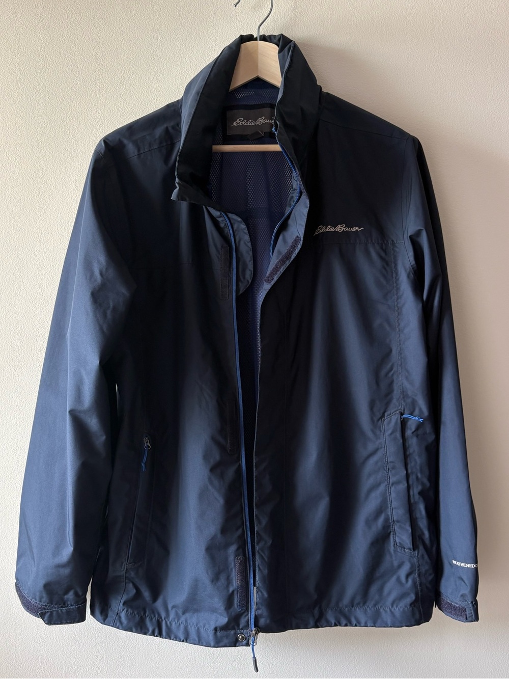 Sz(M) WeatherEdge jacket Navy blue Eddie Bauer